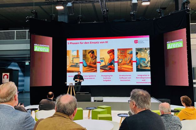 KI im Handwerk: Das Thema auf der Holz-Handwerk und Fensterbau Frontale 2026 in Nürnberg.